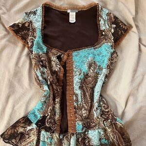 Vintage 2000s corset going out top